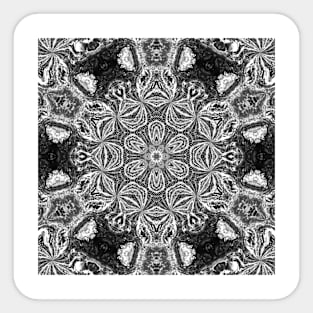 Black & White Elegant Christmas Print Sticker